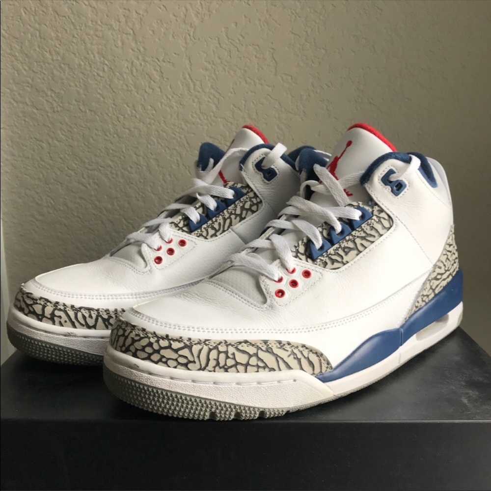 Nike Air Jordan 3 Retro OG True Blue White Sneaker